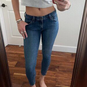 AG Jeans Women's Blue and Navy Jeans